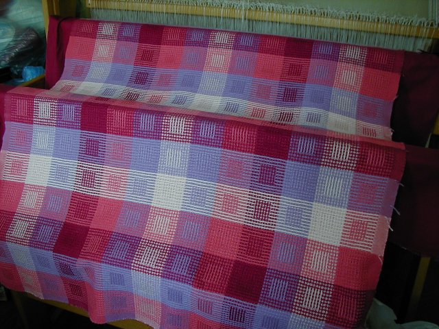 turned Bronson lace baby blanket